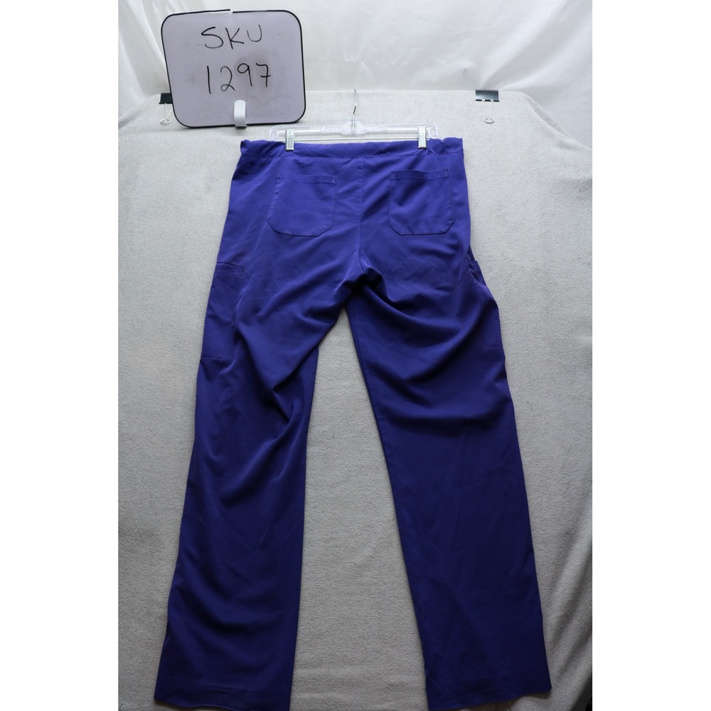 Spread Good Cheer Scrub Pants Womens Medium Purple Style 5113 Cargo Medical 1297